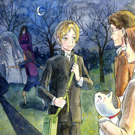 Иллюстрация к аниме Natsume Yuujinchou