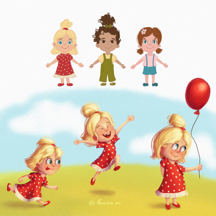 Персонаж-девочка для книги