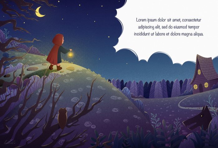 Иллюстрация к книге «Красная шапочка»