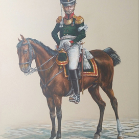 Штаб-офицер Уфимского пехотного полка 1814 год. Париж.