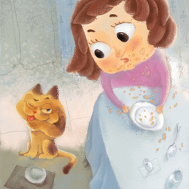 Зачем мне ложка, оближу как кошка.