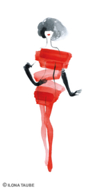 Красный черный белый горошек 7