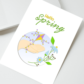 Весенняя открытка
