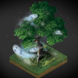 isometric tree 