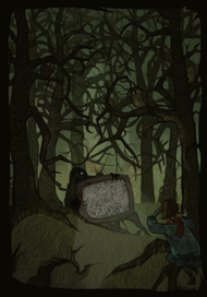 в тёмном лесу