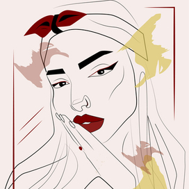 векторная стилизация портрета