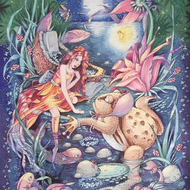 Иллюстрация к сказке "Дюймовочка" Ганса Христиана Андерсена