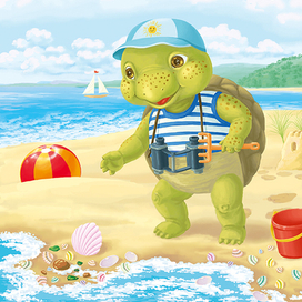 у синего моря