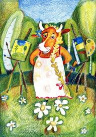 корова Маня