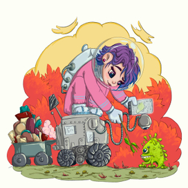 Исследовательница новой планеты.