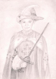 Портрет черно-белый мальчика