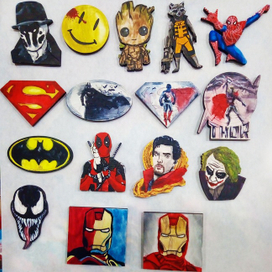 Часть коллекции по комиксам