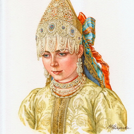 Жемчужны серьги,перламутровы очелья