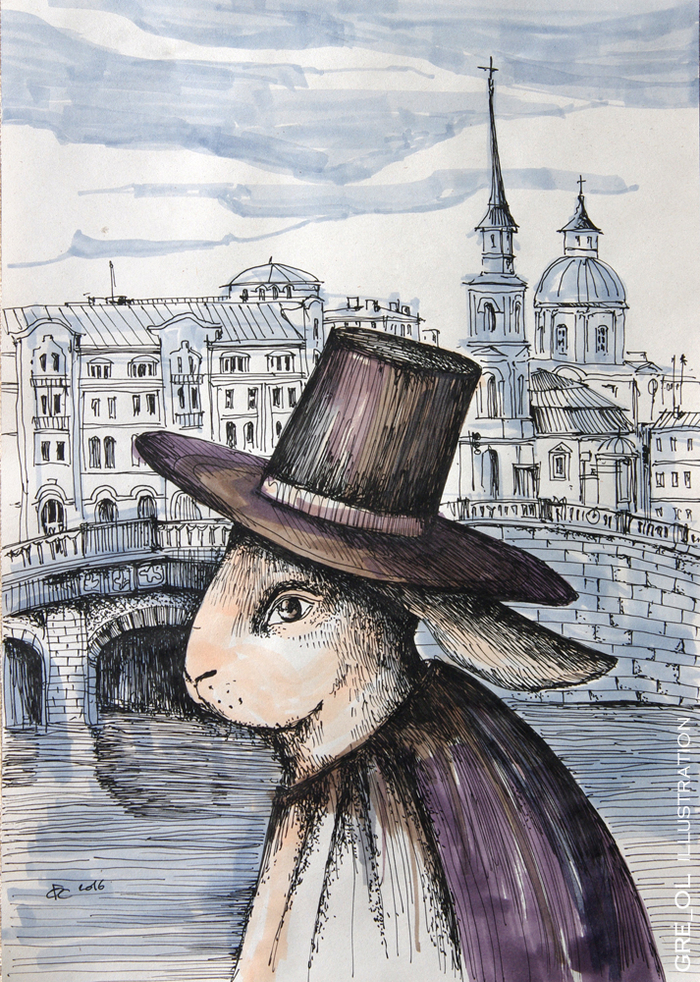 Кролик в Петербурге