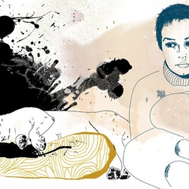 Иллюстрация к рассказу Эдуарда Лимонова в журнал "Сноб"