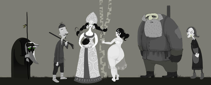 Персонажи к мрачной сказке