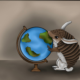 Бронезаяц изучает мир