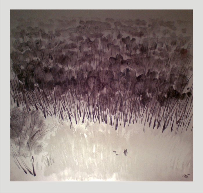 Собачьи сумерки (охотники на снегу)