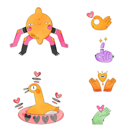 Разработка персонажей и иконок