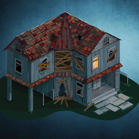 дом зомби для приложения "Город мертвых"