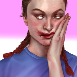 с косичками 