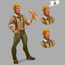 Концепт персонажа археолога 