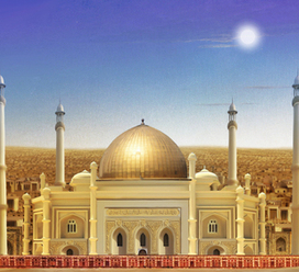 Декорации к спектаклю " 1001 Ночь " для ледового театра Елены Бережной 2014г.