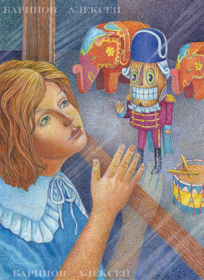 Иллюстрация к сказке Гофмана "Щелкунчик и мышиный король".