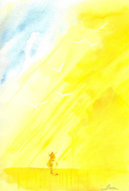 Солнечный ливень и апельсиновый кот