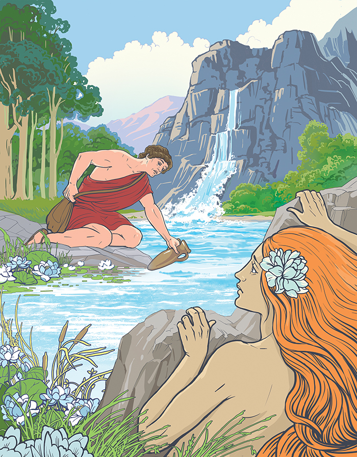 Гилас и Нимфа. Боги и герои Древней Греции