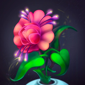 Казуальный цветок!