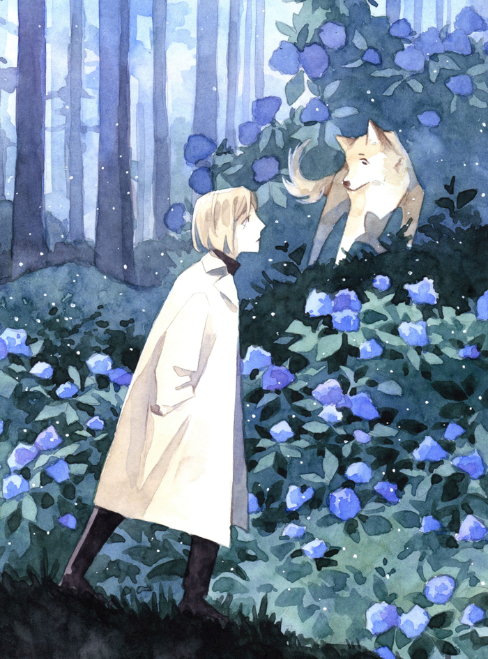 Лес гортензий