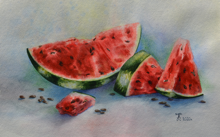 Натюрморт с арбузом 