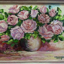Розы. Холст. Масло