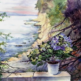 Гортензия и море