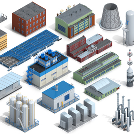 Здания для карты предприятия