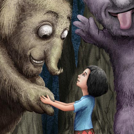 иллюстрации к детской книге "The Flower"