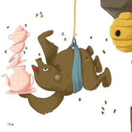 Медведь скалолаз