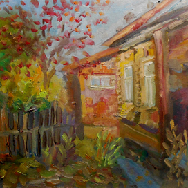 Пейзаж у соседского дома