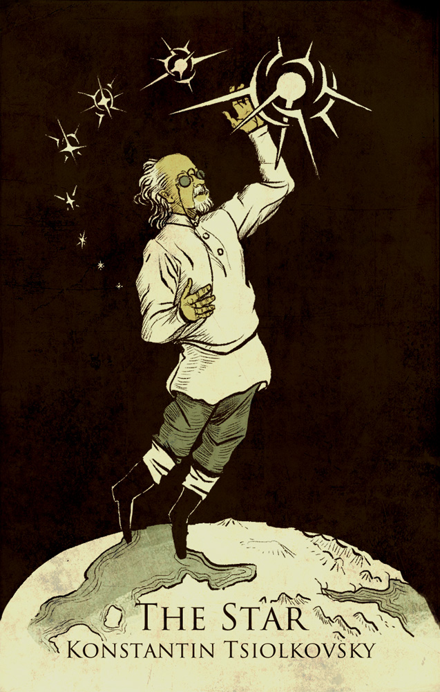 Tarot of Science - Звезда - Константин Циолковский