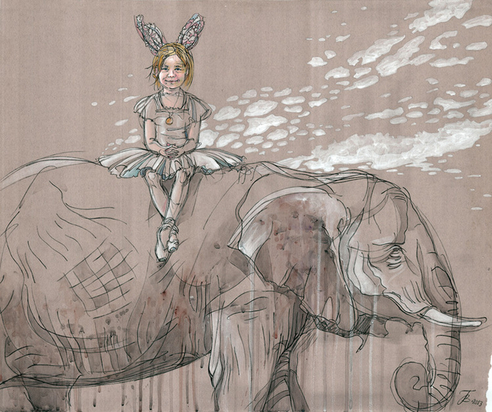 Девочка и слон