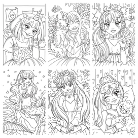 Раскраска «Кавай»