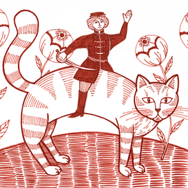 Едет Ваня на коте...