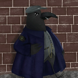 Голубь острые козырьки