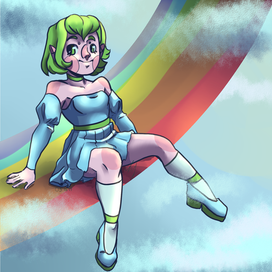 эльф на радуге 