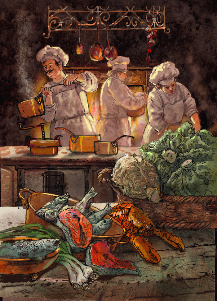 Аnetiquette kitchen with