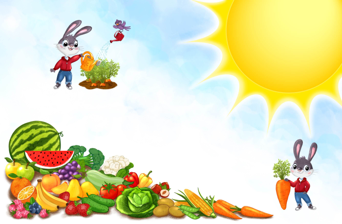 Кролик выбирает здоровое питание