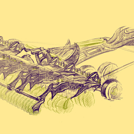 скетч дисковой бороны