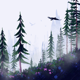 Туманный лес