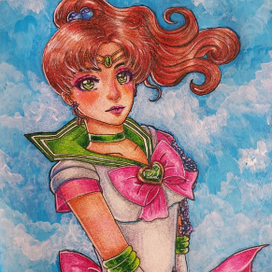 Сейлор Юпитер | Макото | Фанарт по аниме Сейлор Мун